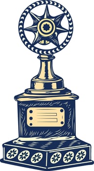 Film award vintage style icon vector
