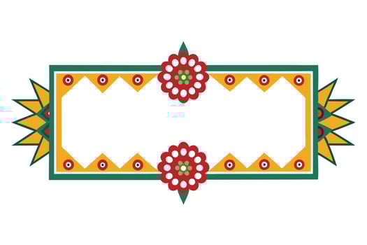 A Ornate floral frame with sunflowers for design projects. vector