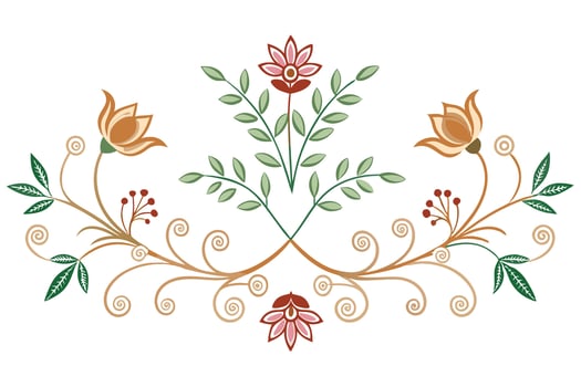 Ornate Floral Design for Decorative Purposes vector