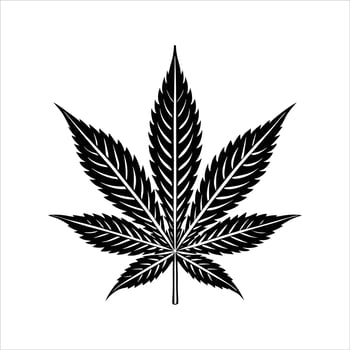 Hand drawn cannabis vector