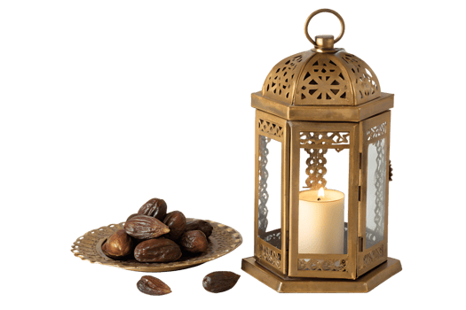 golden lantern with dried dates png