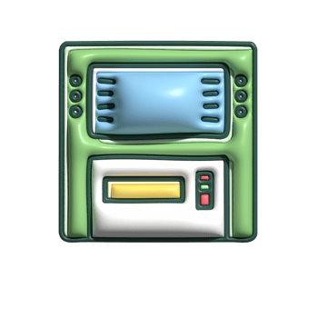 3D ATM Machine Icon png