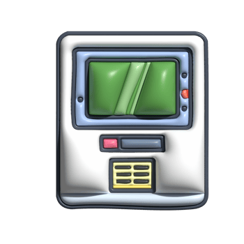 3D ATM or Cash Machine Icon png