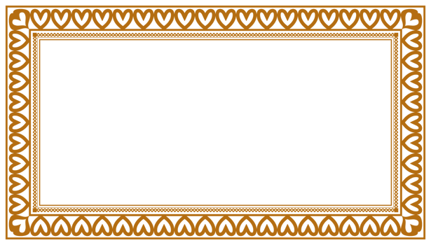 Luxury golden rectangle corner certificate border pattern line photo frame islamic wedding invitation at background png