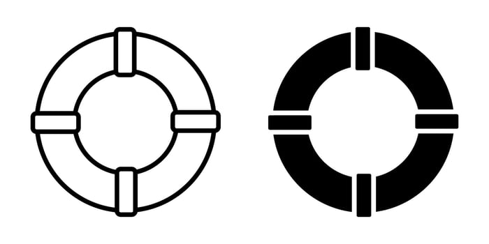 Lifebuoy icons set. for mobile concept and web design on white background vector