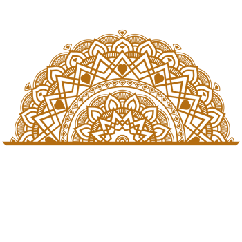 Indian flower mandala art with luxury golden circle frame transparent vintage gold circular pattern in design png