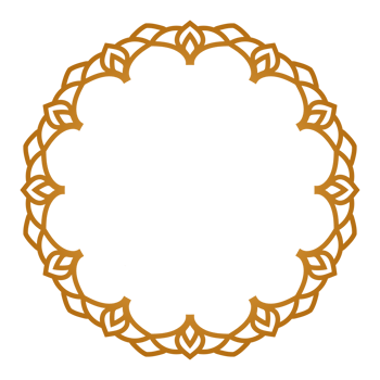 Gradient circle ornament islamic wedding frame mandala invitation transparent background png