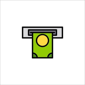 Money printer icon illustration vector