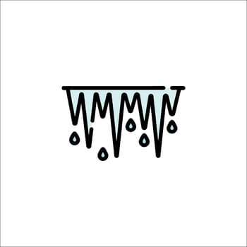 Iceberg icon illustration on white background vector