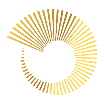 Luxury golden or gold circle frame border design art spindal png