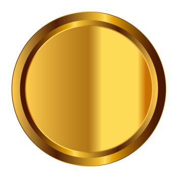 Award badge with Golden circle frame border and intricate mandala indian art design png