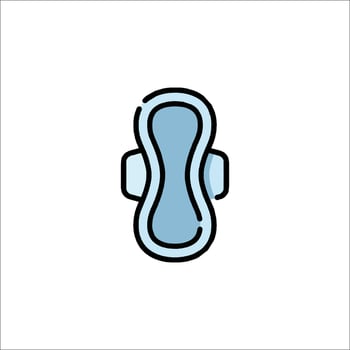 A blue diaper icon on a white background vector