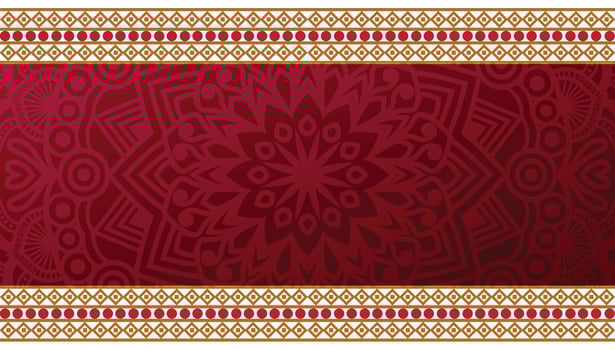 Luxury background golden islamic wedding invitation ornament pattern border background banner for ramadan milad un nabi vector