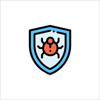 A logo for a pest control company vector