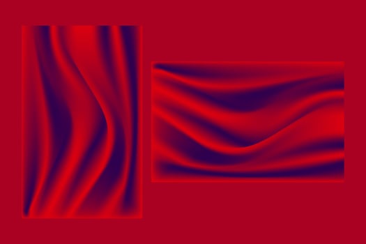 Red Fabric Drape Texture Mesh Gradient Background Wallpaper vector