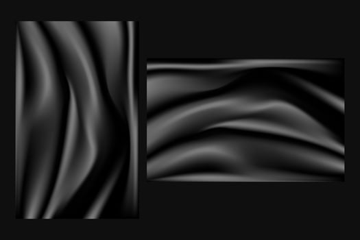 Dark Abstract Wave Mesh Gradient Background Wallpaper vector
