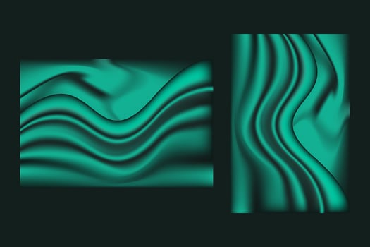 Abstract Green Silk Waves vector