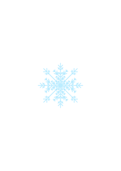 Illustration of a Blue Snowflake png