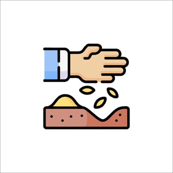 A hand giving money to a person in a box vector
