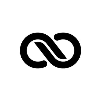 Black Infinity Logo Template Illustration Design. EPS 10. vector