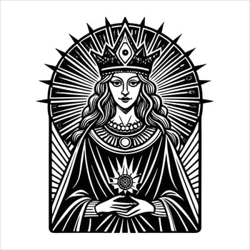 Empress Tarot Card vector