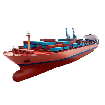 Large Container Ship Cargo Vessel Maritime Transportation Global Trade Logistics png