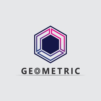 Geometric logo stock icon illustration and business logo vector