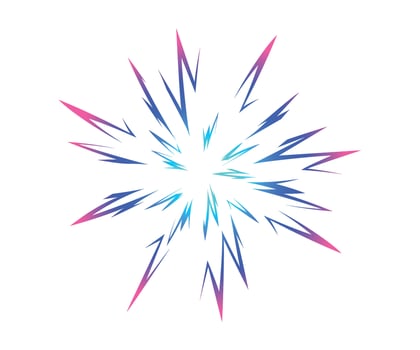 Colorful Starburst. Bomb gradient blast . Big explosion. Abstract comic book explosion flash Flash beam explosion flash glow. Anime graphic illustration vector