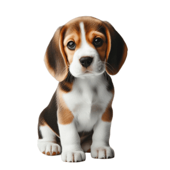 Cute Beagle Puppy Portrait png
