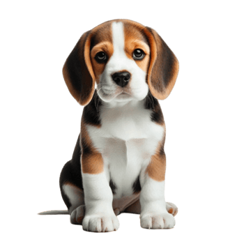 Adorable Beagle Puppy Sitting png
