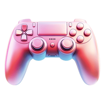 Pink Gradient Gaming Controller png