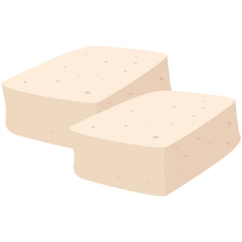 Illustration of Tofu Blocks vector