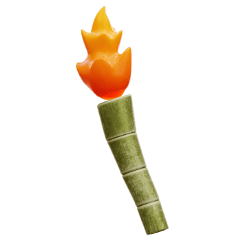 Torch 3D illustration png