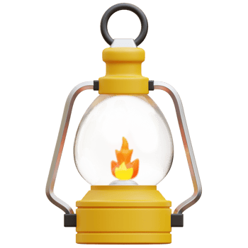 Lantern 3D illustration png