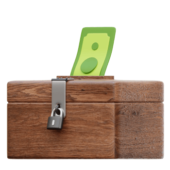 Charity Box Mosque 3D illustration png