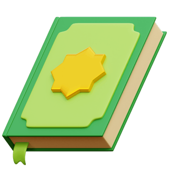 Al Quran Book 3D illustration png