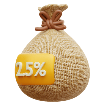 Ramadhan Zakat 3D illustration png