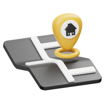 House Location 3D illustration png