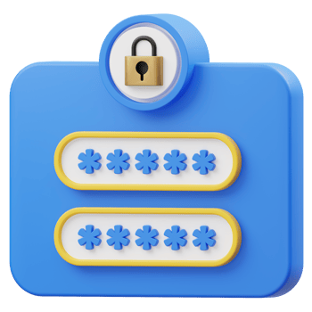 Login Page 3D illustration png