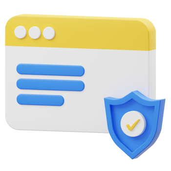 Web Protection 3D illustration png