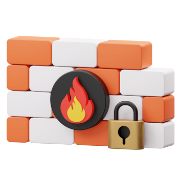 Firewall 3D illustration png
