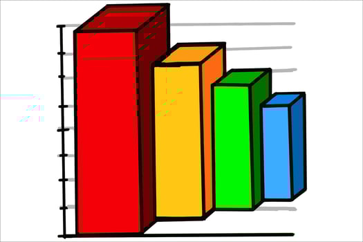Corporate Data Table Chart vector