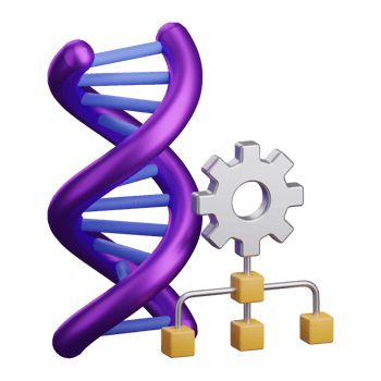 Generatic Algorithm 3D illustration png