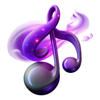 dramatic abstract Abstract 3D Music Note Illustration authentic png