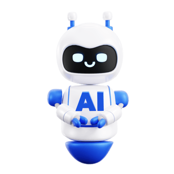 Robot AI 3D element illustration png