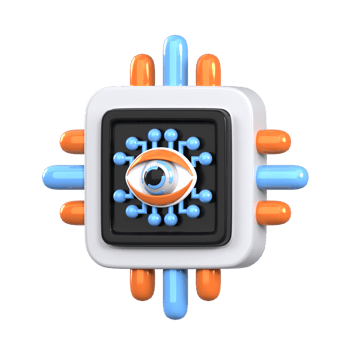 Finger Print 3D element illustration png