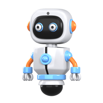 Robot 3D illustration png