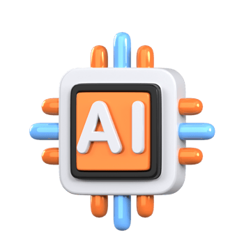 AI 3D element illustration png