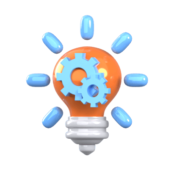 Innovation 3D element illustration png