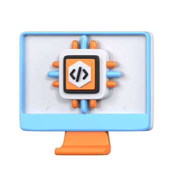 Coding 3D illustration png